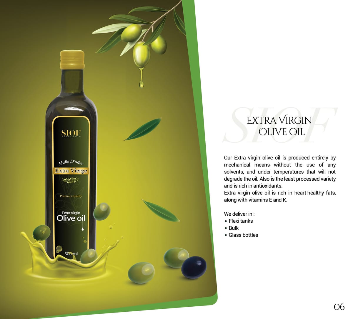 p.6 — Huile d'olive extra vierge « SIOF Sélection »