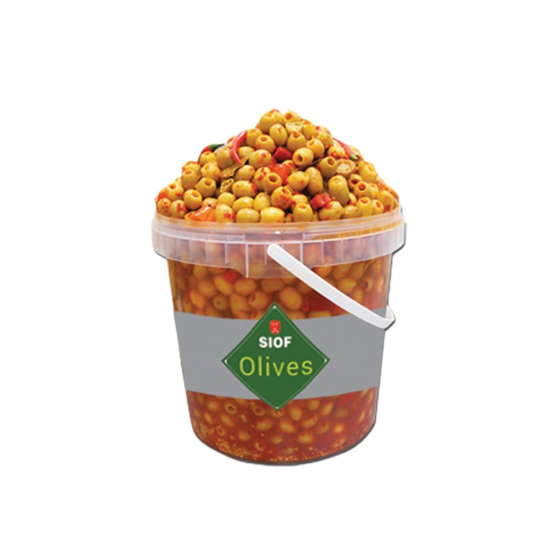Olives dénoyautées épicées