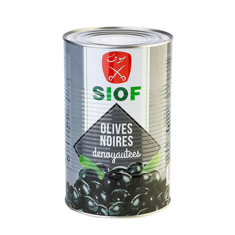 Olives noires dénoyautées — autre conditionnement