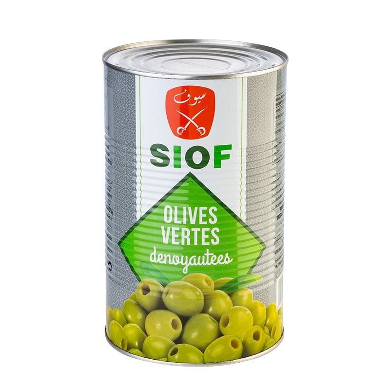 Olives vertes dénoyautées