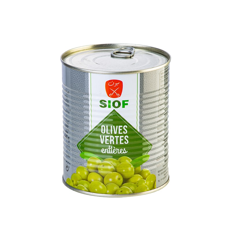 Olives vertes entières